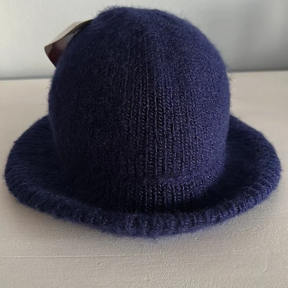 Vintage Navy Blue Wool Hat - Picture 8 of 11